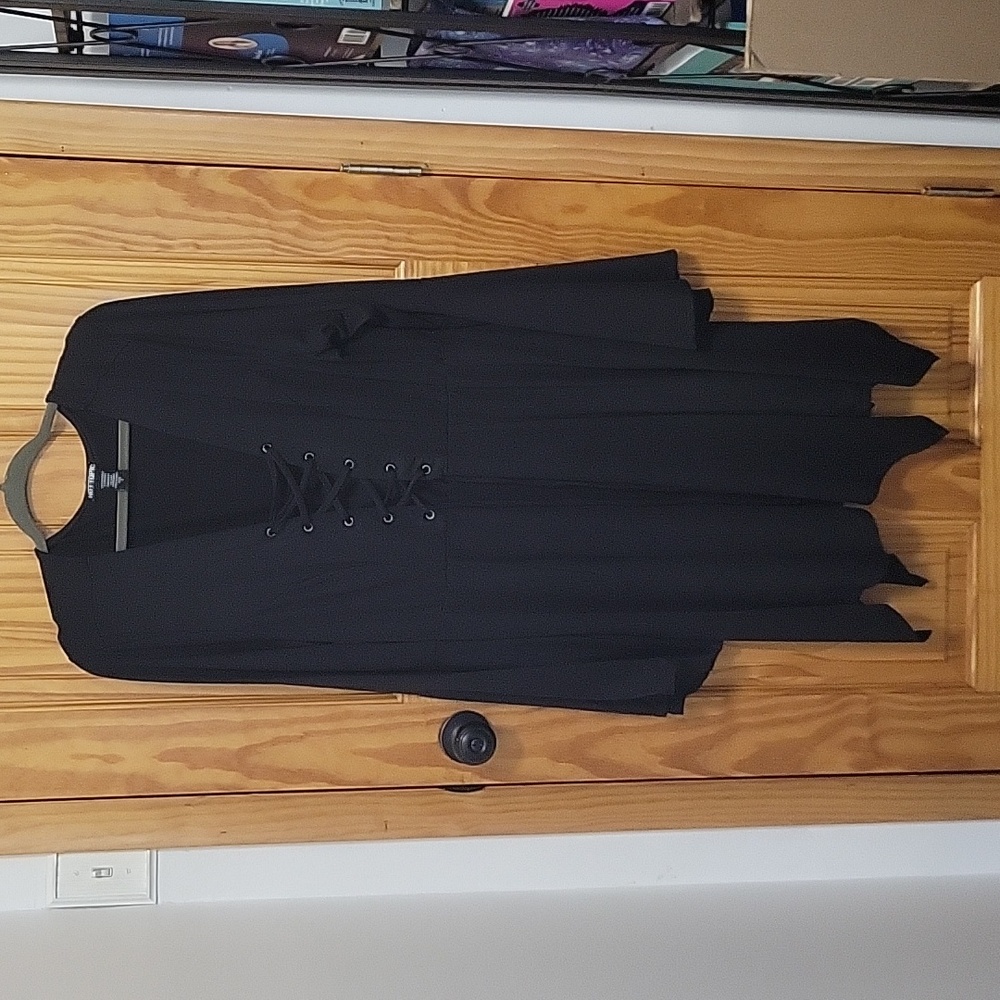 Black Hot Topic Goth Bell Sleeve dress size 2x